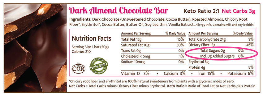 DARK ALMOND - twelve Bars 50g