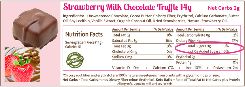 55 Calorie ASSORTED, twelve Truffles 14g